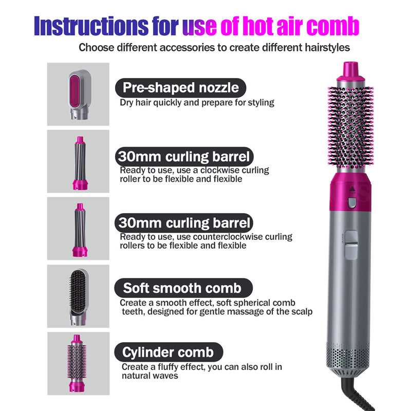 Hair Curler 5 in 1