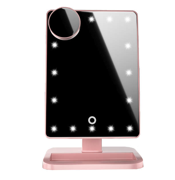 Touch Screen Makeup Mirror with Bluetooth Music Speaker