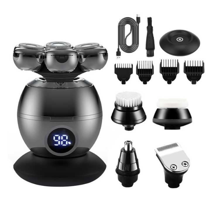 Electric Shaver with Floating Head 5 in 1