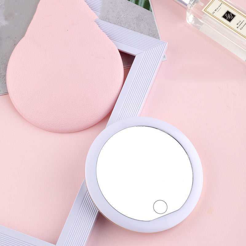 Hand-held Make-up Mirror With Light